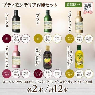 ふるさと納税 笛吹市 【熨斗】プティモンテリア 6種 飲み比べセット 各2本 計12本 缶ワイン モンデ酒造 山梨県笛吹市 |  | 03