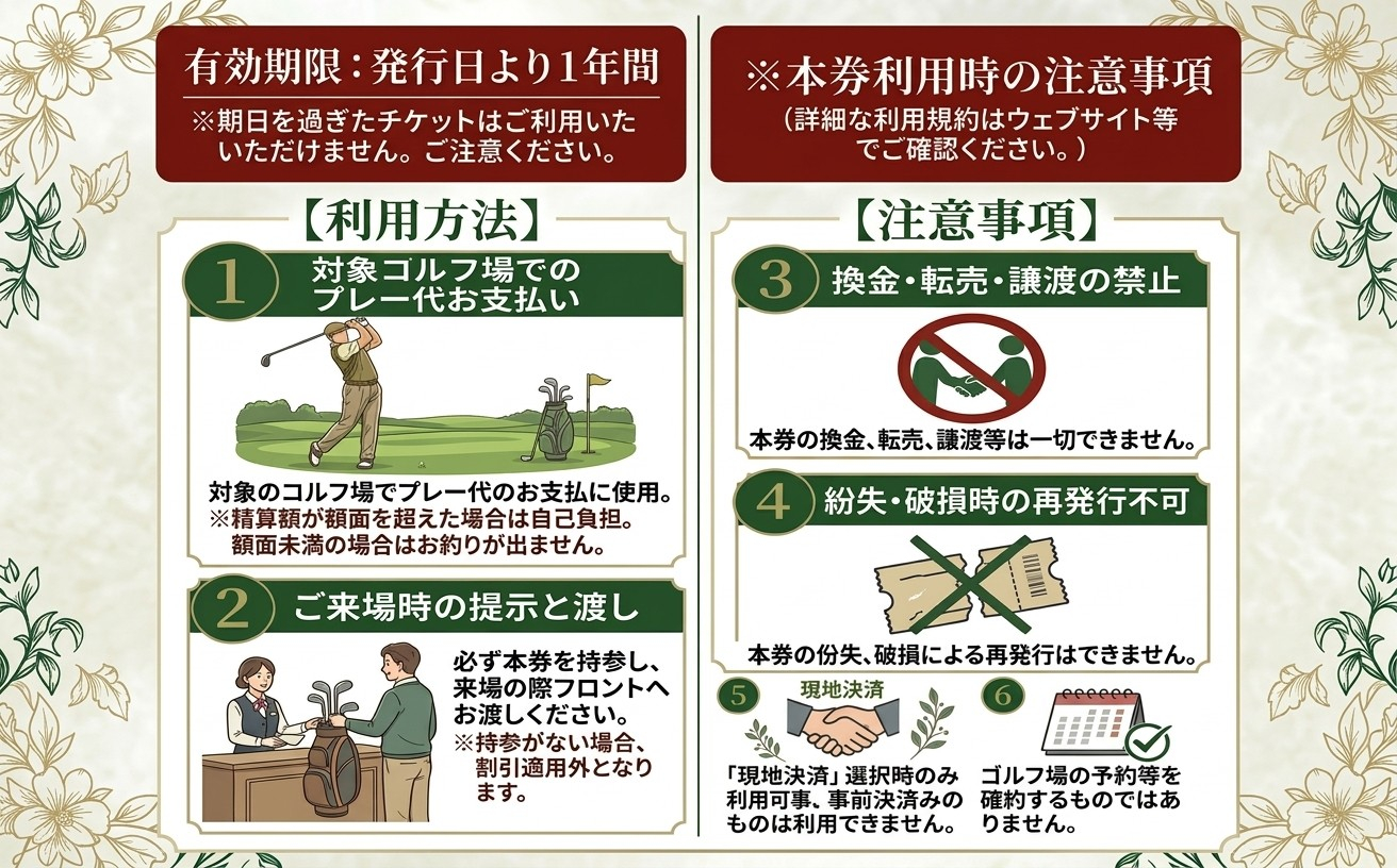 【ふるさと納税】安平町ゴルフ場共通割引券　1000円分(1000円×1枚）