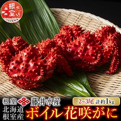 ふるさと納税 根室市 【北海道根室産】ボイル花咲がに2〜3尾(約1kg) A-42084