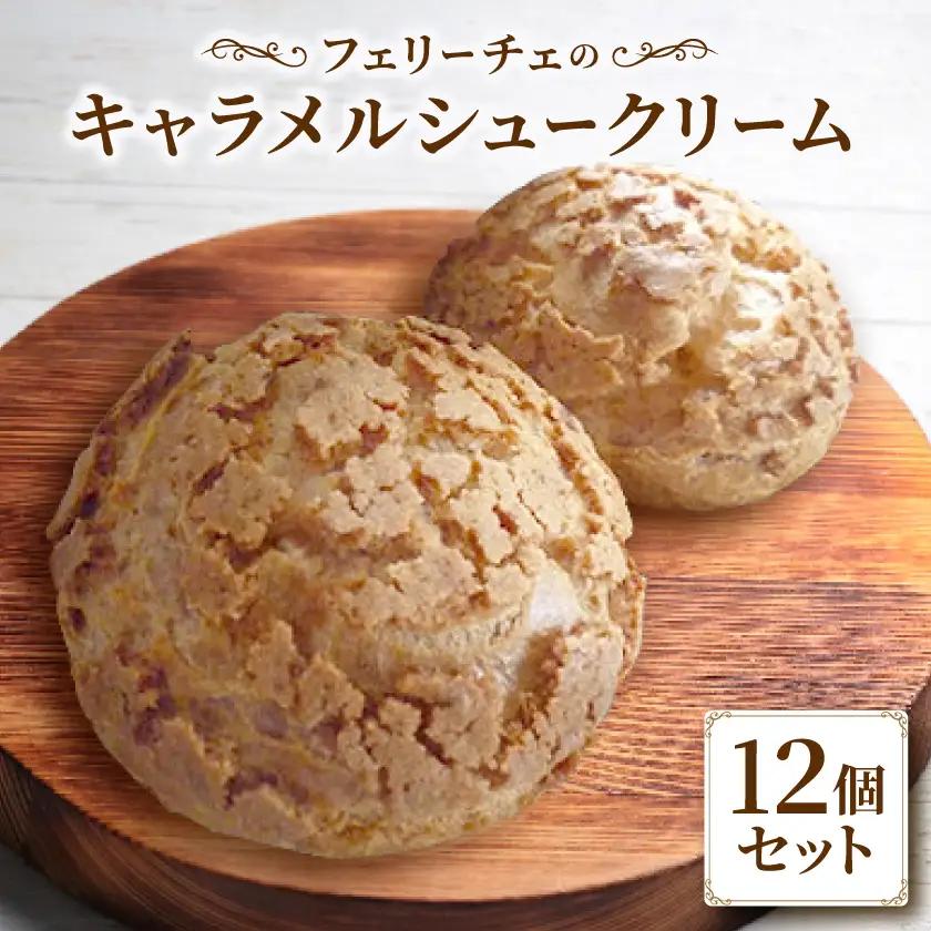 キャラメルシュークリーム12個セット(令和8年4月～9月末発送)_菓子・スイーツ 洋菓子  _【配送不可地域：離島】【1381254】