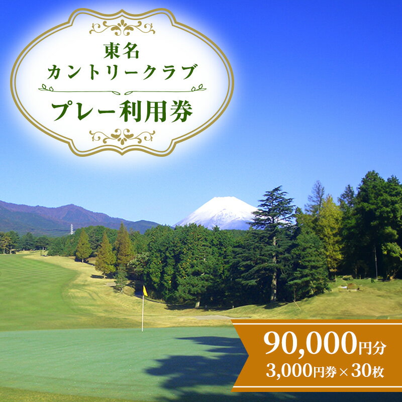 【ふるさと納税】ゴルフ場 静岡 東名カントリークラブ 90,000円分 プレー 利用券 ゴルフ ゴルフ券 ゴルフ場利用券 ゴルフチケット チケット 券 ギフト券 施設利用券 体験チケット ギフト プレゼント 贈答 贈答品 贈り物 静岡県 裾野 裾野市