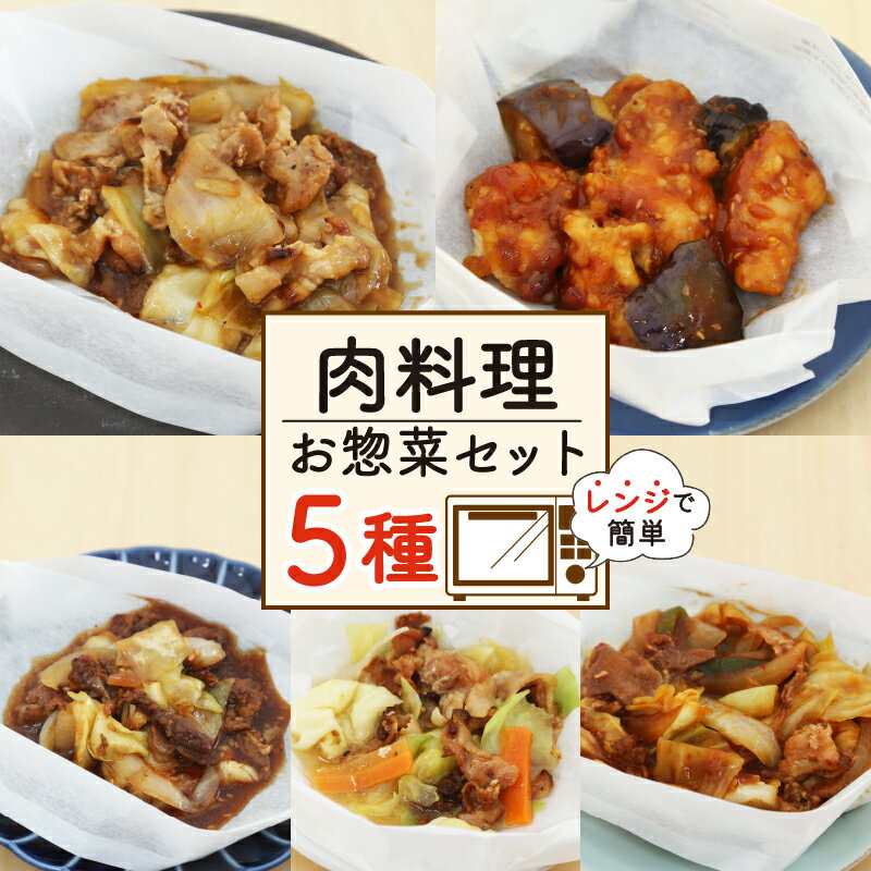 【ふるさと納税】 肉料理 ミールキット 5種 セット 紙包み 簡単 料理 冷凍 おかず レンジ 調理 韓国 惣菜 料理 おつまみ 静岡県 藤枝市