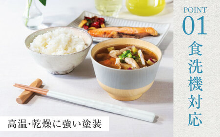 若狭塗箸　【食洗機対応】持ちやすい木彫り箸 くすみカラー 5膳セット / 箸 はし 小浜市 / ヤマックス[BFCL012]