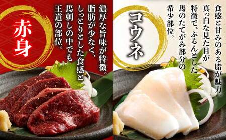 馬刺しセット 赤身 コウネ 200g 厳選馬刺し 最上級馬刺し 赤身馬刺し 熊本馬刺し