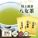 【ふるさと納税】八女茶100％ まろやかなコクとさわやかな後味「特上煎茶」100g×3袋〈岩崎園製茶〉　八女茶 お茶 茶 煎茶