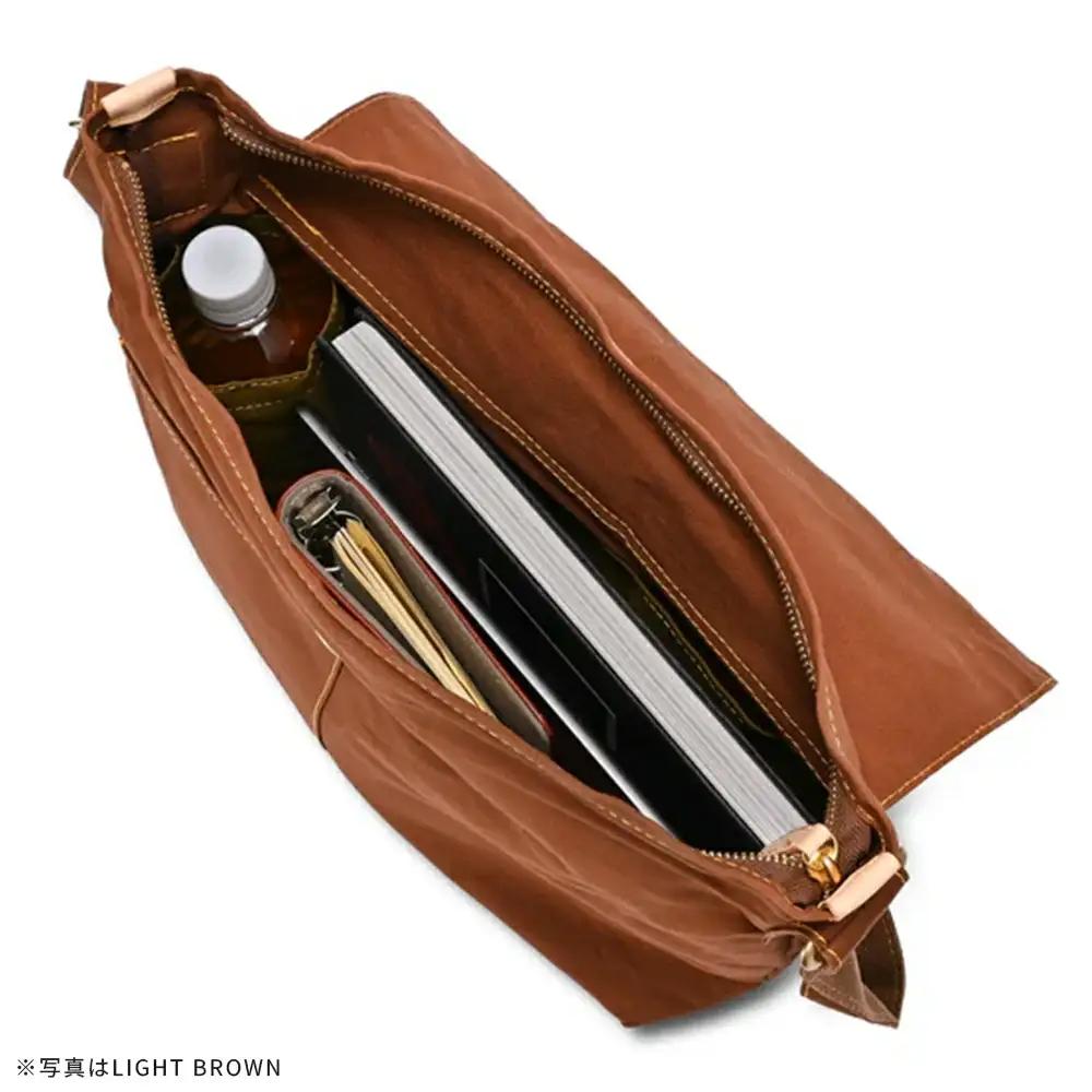 かぶせショルダー　ライトブラウン　【12203-0381-3】