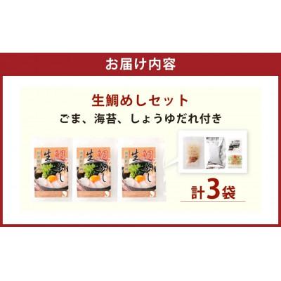 ふるさと納税 阪南市 【2026年2月21日より順次発送】「真鯛の生鯛めしセット」3食分 |  | 03