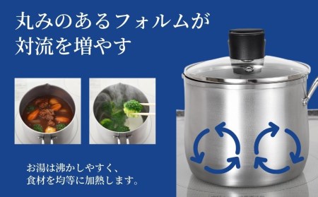 ステンレス マルチポット 14cm 燕三条製 アーネスト 逸品物創 キッチン用品 調理器具 新生活 ポット