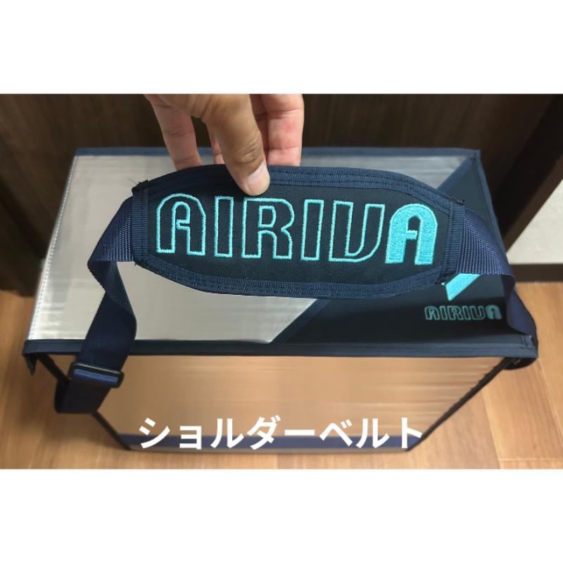 【ふるさと納税】AIRIVA ショルダーベルト　ネイビー　クーラーボックス 専用ベルト 肩掛け FridgeX 長さ調整可能 パッド付 簡単装着 オプション 千葉県 市原市
