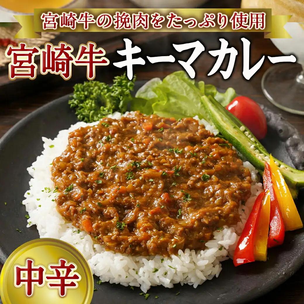 絶品!焼き肉屋の宮崎牛キーマカレー(中辛)〔AA-7707〕_(都城市) 宮崎牛キーマカレー 中辛 200g×2パック 宮崎牛 湯せん