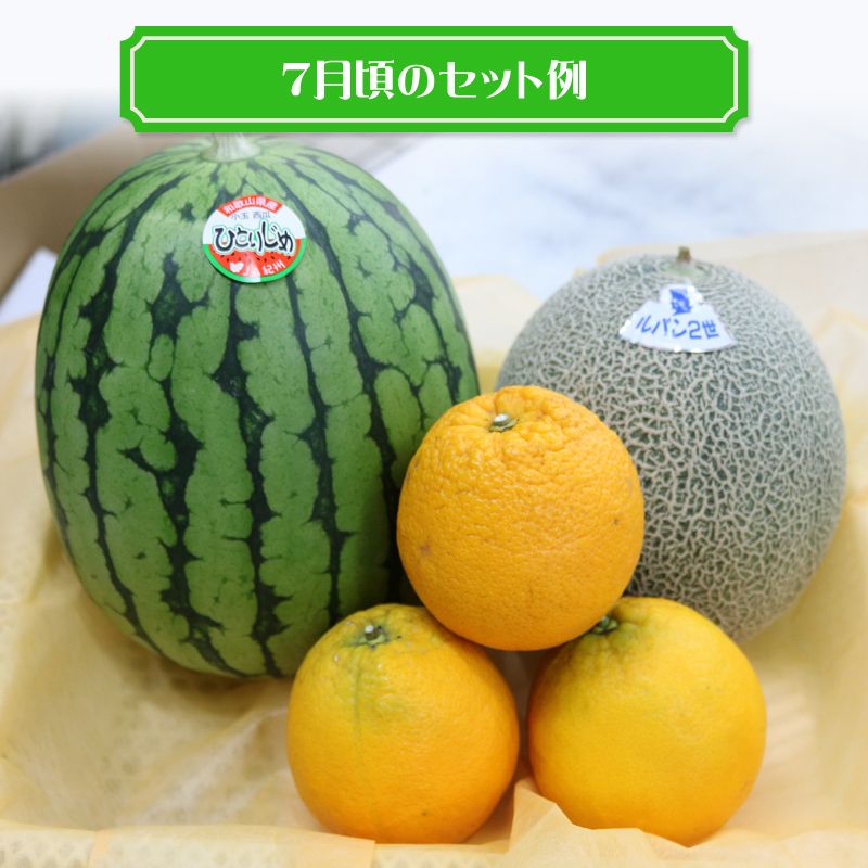 【0373-3】南国紀州・日高の太陽が育んだ季節のフルーツセットA【配送不可地域:沖縄・離島 】