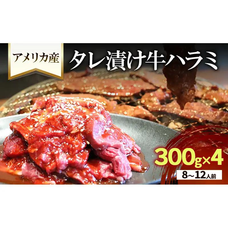 牛ハラミ タレ漬け 300g×4 8〜12人前 牛ハラミ