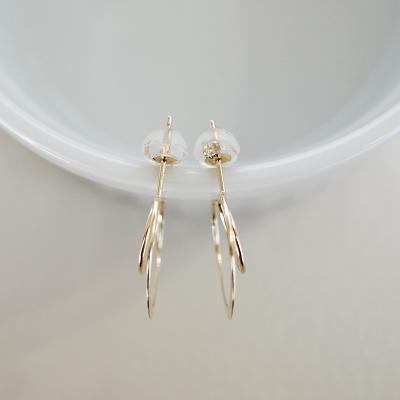 ふるさと納税 甲府市 【ジュエリー】K10 イエローゴールド フープ サークル 輪っか ピアス 保証書付 SE-1342 |  | 01