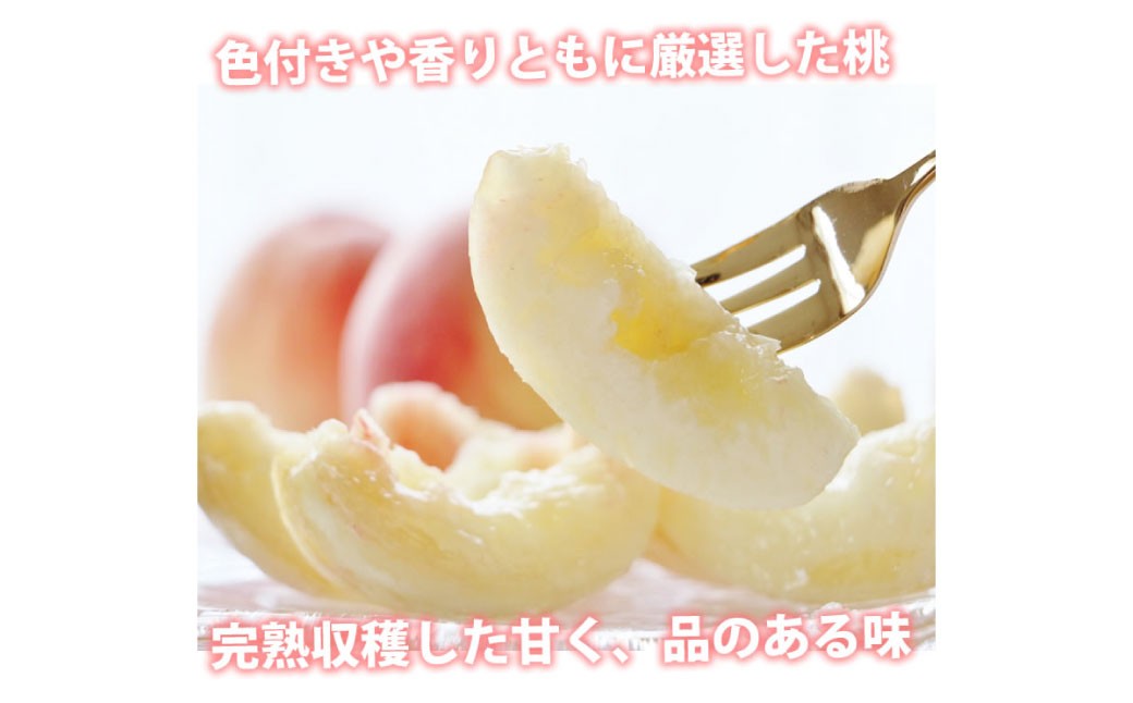 桃 はなよめ 秀品 約900g 6-10玉入り