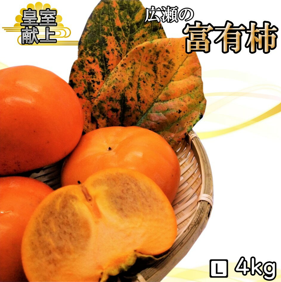 【ふるさと納税】＜2025年先行予約＞甘柿の王様　広瀬の富有柿 4kg Lサイズ 約14〜18玉 ふるさと納税 人気 おすすめ ランキング 柿 富有柿 笛吹市 国産 人気 期間限定 甘柿 果物 フルーツ 旬 おやつ 甘い あまい 山梨県 送料無料 179-015