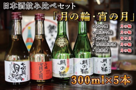 日本酒 300ｍl 飲み比べ セット （ 300ｍl × 5本 ） (AW009)