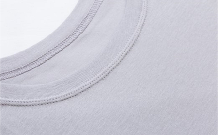 《絹生活研究所》インナー／メンズ／半袖／グレー インナーウェア 下着 肌着 Tシャツ ファッション 服 男性  Lサイズ