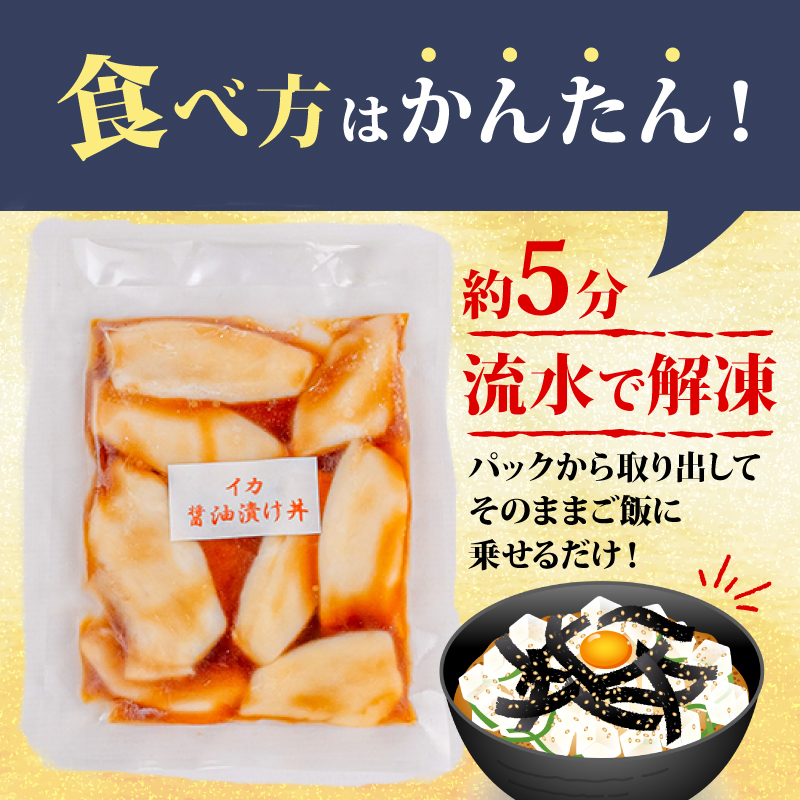 【イカ】 醤油漬け丼 90g×10パック