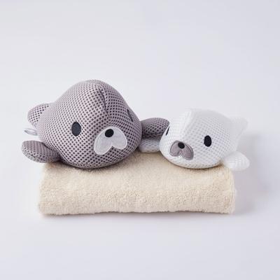 ふるさと納税 古河市 アザラシ親子バスマグ | 入浴 入浴用具 日用品 バス用品 マグネシウム 簡単 便利 _BH07 |  | 03