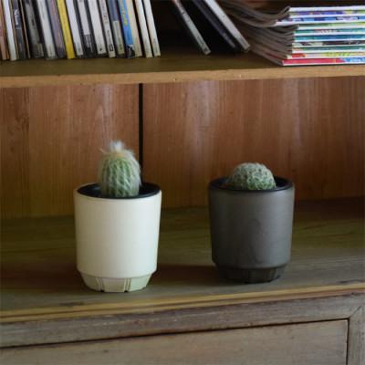 ふるさと納税 瑞浪市 母の日おすすめの鉢植え　花のある暮らしを手軽に　miyama.の植木鉢S　ブラウン2個　美濃焼 |  | 03