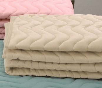 ROMANCE 蓄熱わた入り パイル綿100% 敷きパッド シングル ベージュ 31359370｜寒さ対策 シンプル 敷パッド 綿100% 蓄熱保温 洗濯可能 [4121]