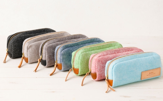 felle Rectangle ペンケース/ポーチ SKYBLUE スカイブルー ペンケース ポーチ 小物 日用品 生活雑貨 筆箱 軽量 軽い 文房具