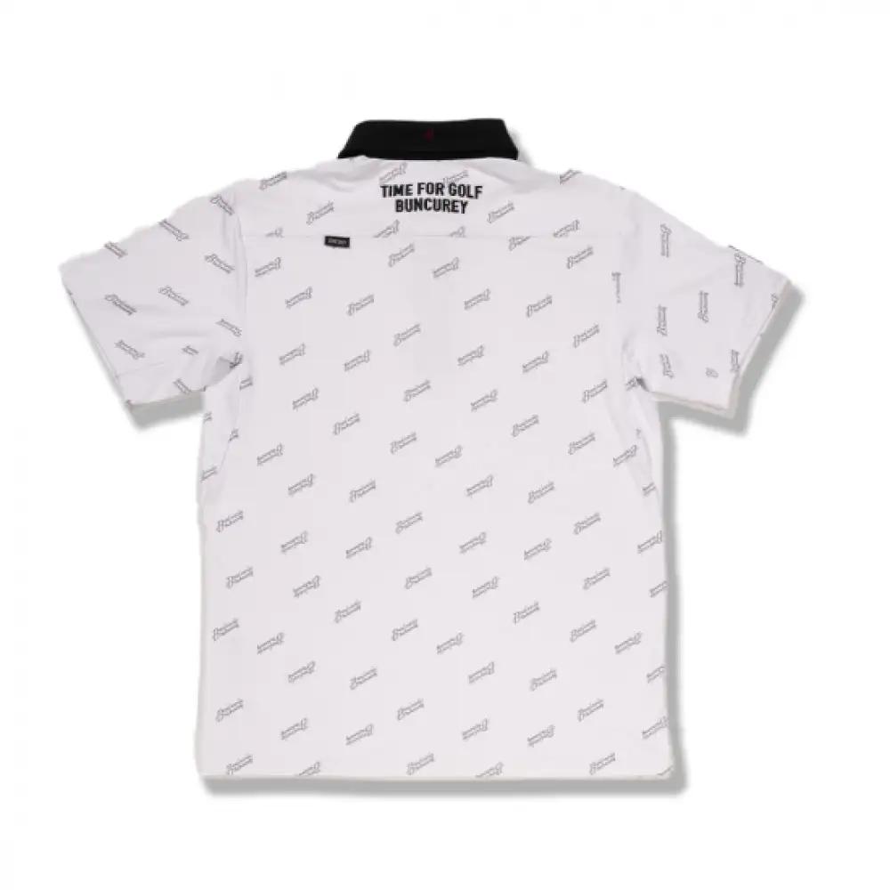 BUNCUREY　ゴルフウェア　≪B≫ロゴ半袖ポロシャツ（BM23SS-01-005）ブラック／サイズ4