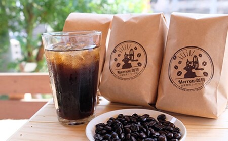 定期便 6ヶ月 元珈琲嫌いの店長が送る 季節の珈琲 （粉） ブレンド＆ストレート 各200g ポスト投函 珈琲 コーヒー 6回 お楽しみ Morrow珈琲 