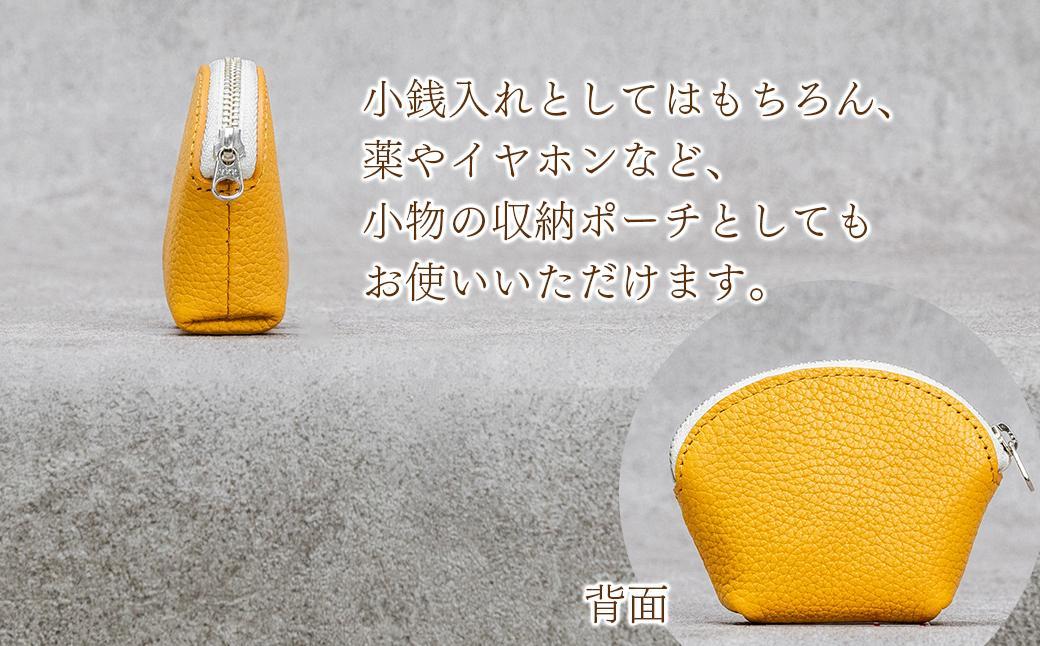 本革 ラウンドミニポーチ 日本製 レザー 革製品 小銭入れ コインケース 小物 収納 Liete vivid オーク オーク