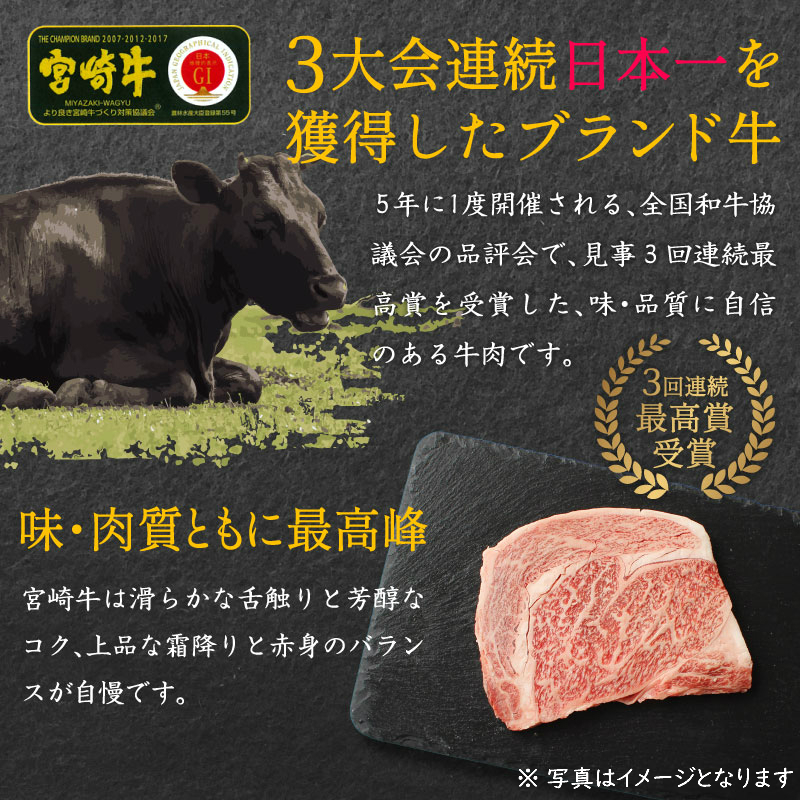 ＜焼肉用＞宮崎牛 切り落とし（500g×2パック）計1kg ※90日程度でお届け【C269】_イメージ3