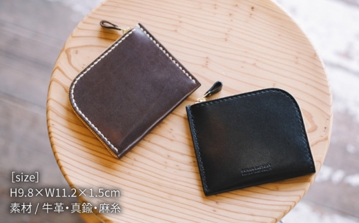【Red Tea】ファスナーウォレット 財布 コンパクト 革 レザー 15017 Duram Factory/ドゥラムファクトリー [AJE059-7]