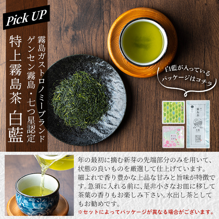 B-111 鹿児島県産霧島茶飲み比べバラエティセット(Bセット・合計10種)【末重製茶】霧島市 日本茶 お茶 霧島茶 ティーバッグ お手軽 緑茶 茶葉 水出し茶 煎茶 特上茶 特選煎茶 銘茶 詰め合わ