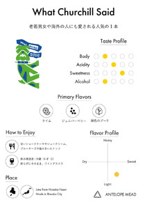 《2本セット》【国内唯一のクラフトミード醸造所ANTELOPE】大人気！はちみつで醸したお酒ミード「What Churchill Said」/ 「This is it」（各500ml）