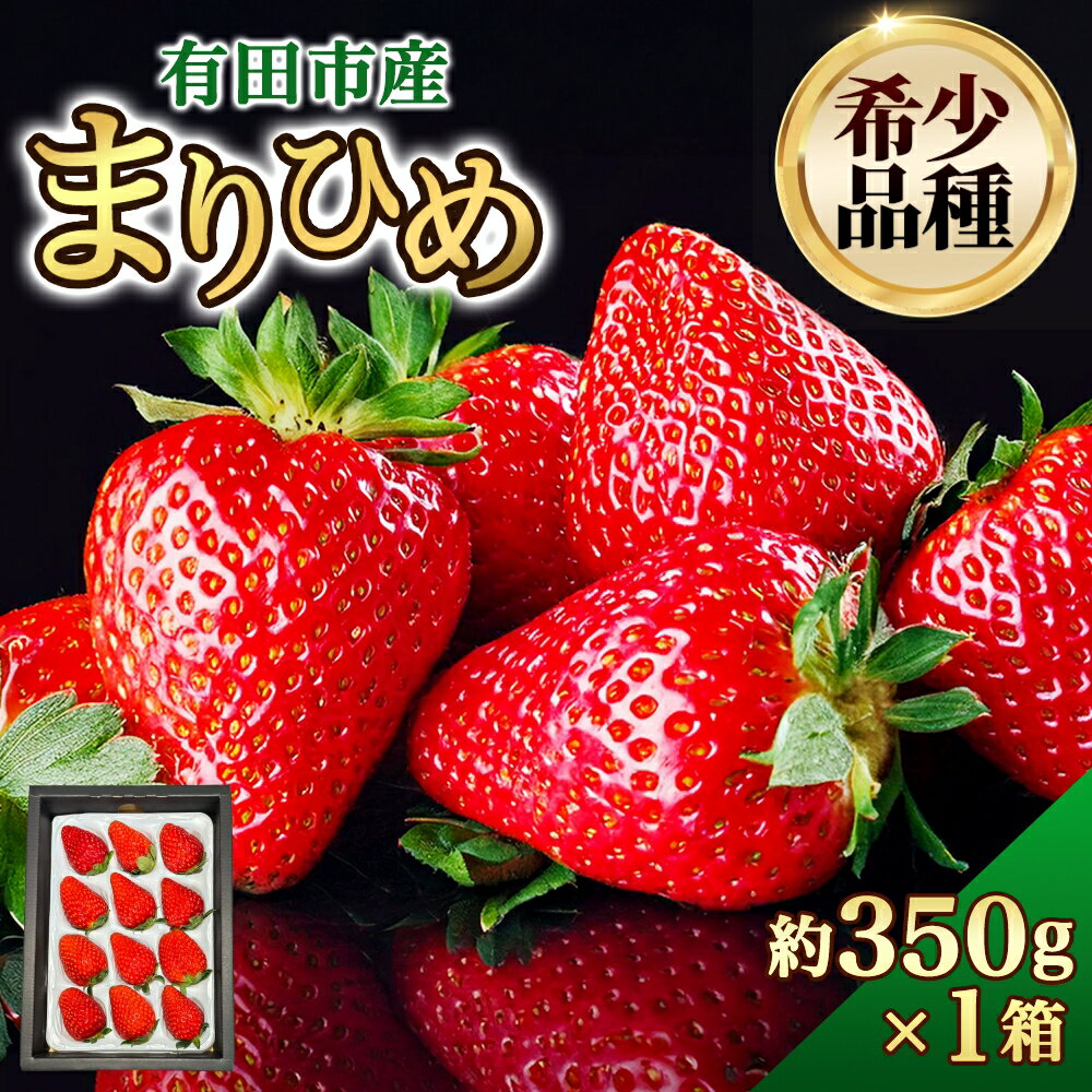 【ふるさと納税】★1月も順次発送★ 特選 いちご まりひめ 大粒 約350g×1箱 高級 和歌山 苺 イチゴ 産地直送 濃厚 甘い フルーツ 果物 くだもの 人気 おすすめ 送料無料 国産 和歌山県有田市 （A236-2）