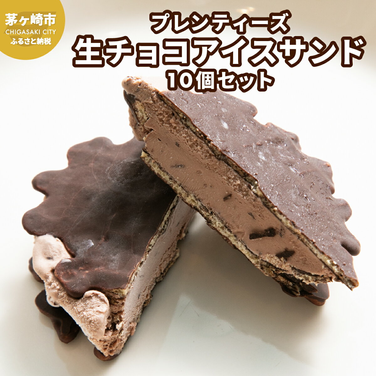【ふるさと納税】湘南茅ヶ崎の人気店 プレンティーズの生チョコアイスサンド　 お菓子 スイーツ ひんやり デザート 夏 おしゃれ かわいい 夏ギフト 贈り物