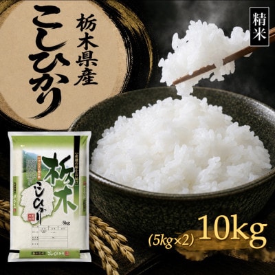 【令和8年産 新米】【食味鑑定士厳選】栃木県産 コシヒカリ 10kg(5kg×2袋)(矢板市)【1782111】