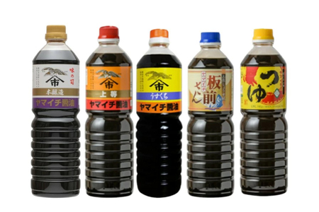 醤油 詰め合わせ 《ヤマイチ醤油》醤油 つゆ バラエティ セット 各1L 5本