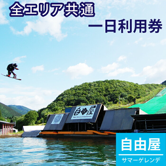 【ふるさと納税】 おすすめ アクティビティ 体験 自由屋サマーゲレンデ 1日利用券 1名様 ／ 岩手県 雫石町 スキー スノーボード スノボ― オフトレ オフシーズン ウォータージャンプ ジブ スケートボード スケボー 観光 家族 ファミリー カップル 親子 子ども 遊び 送料無料
