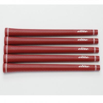 ふるさと納税 東大阪市 《バックラインなし/クラシックレッド/5本》TD50　ゴルフ練習器具　エリートグリップ