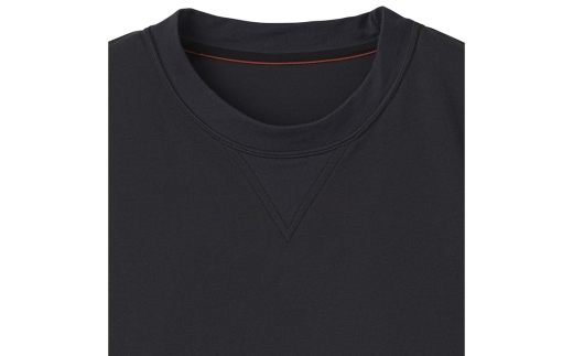 リカバリーデイズ【一般医療機器】長袖（メンズ）ファントムブラックXL ／ クルーネック ルームウェア 部屋着 リラックスウェア きれいめ 日本製 コットンポリエステル 消臭 快適着心地 オフタイム 休