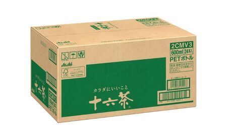 【3ヶ月定期便】アサヒ 十六茶 PET600ml x 24本　お茶 ペットボトル 兵庫県 明石市