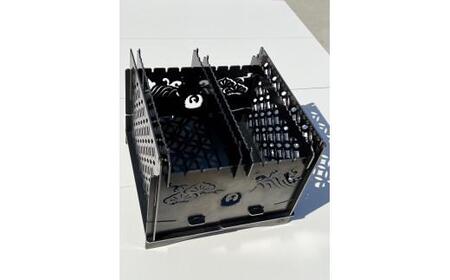 焚火BOX 和柄 焚き火 焚火調理 間接照明　3WAY焚火BOX和柄【T188-001】