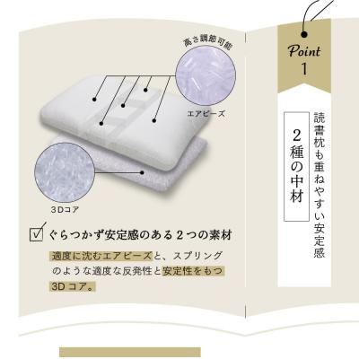 ふるさと納税 名古屋市 Hピロー  読書枕HONTOシリーズ【ウェーブ(イエロー)】 |  | 02