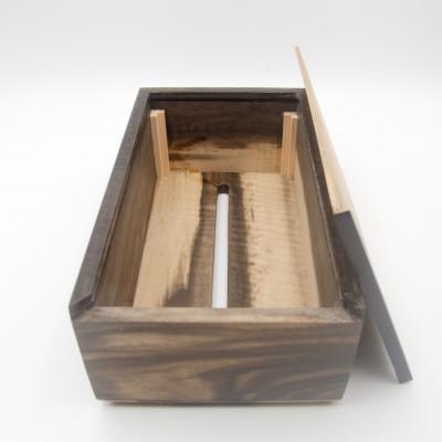 ふるさと納税 鮫川村 ティッシュケース(ソフトパック専用)　鮫川村産黒柿 |  | 02