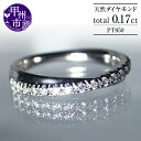 【ふるさと納税】 リング 指輪 ジュエリー レディース pt950 天然 ダイヤ 0.17ct クロス ハーフ エタニティ SIクラス ダイヤモンド 17石 0.17カラット 天然石 プラチナ950 ブライダル 4月誕生石 一生モノ 品質保証書付 "Lucienneリュシエンヌ" r-115 (KRP) 【G95-1412】