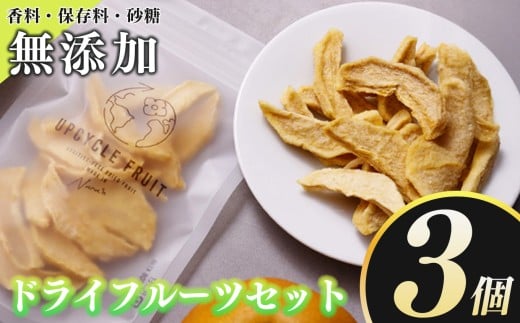 UPCYCLE FRUIT ドライフルーツ （ドライフルーツ3個セット）　| お菓子 スイーツ ドライフルーツ フルーツ加工品 柿 かき キウイ 梨 いちご おやつ ギフト ヘルシー 人気 手作り 自然派 保存食 国産 奈良県 五條市