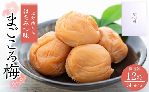 
            まごころ梅 はちみつ味 5Lサイズ 380g 個包装
          