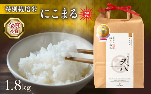 令和6年産 新米 にこまる 1.8kg 天日干し 箱入り ( 2024年産 ブランド 米 rice 精米 白米 ご飯 内祝い もちもち 国産 送料無料 化粧箱入り 滋賀県 竜王 ふるさと納税 )