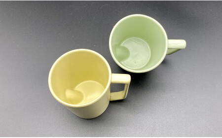 有田焼 伝作窯 ぶらんぶらん ペールカラーマグペアセット（イエロー、グリーン） 30000円 3万円 A30-750