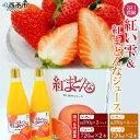 【ふるさと納税】＜谷口農園のいちご「紅い雫」(約250g×2パック／4パック)＆紅まどんなジュース720ml×2本セット＞イチゴ 果物 フルーツ 紅マドンナ ストレートジュース 果汁100％ フジ・アグリフーズ 愛媛県 西予市【冷蔵】『2025年4月迄に順次発送予定』